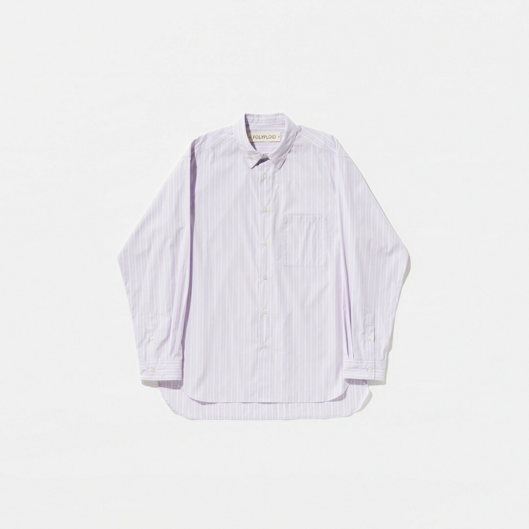 POLYPLOID|ポリプロイド CLASSIC POCKET SHIRT C LAVENDER (C-5-003-058) 25AW 25秋冬 シャツ ポケットシャツ チェックシャツ