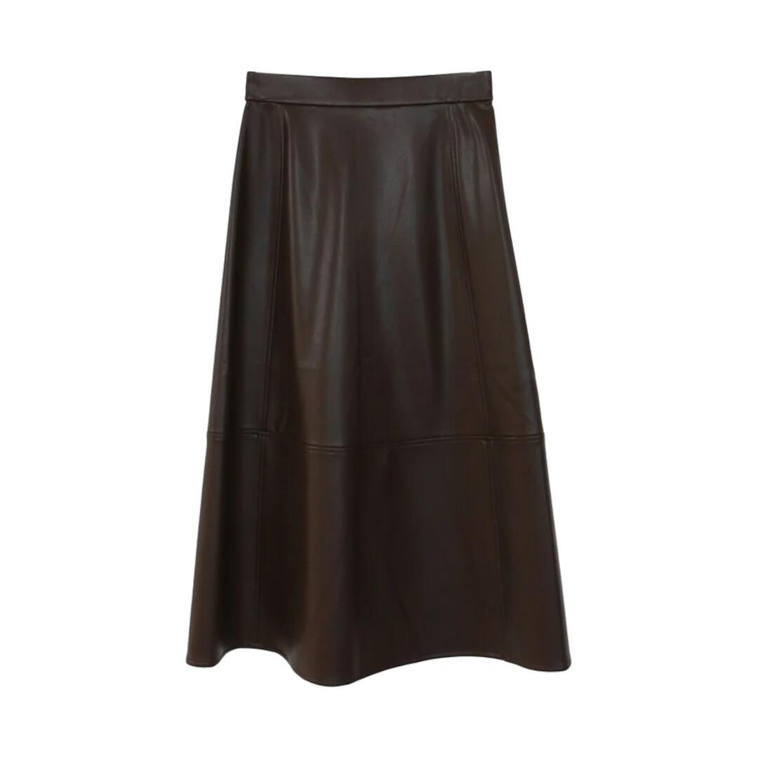 MARILYN MOON 【マリリンお月さま】eco leather skirt 49.D.BROWN (4254-111) 25AW 25秋冬 スコート サーキュラースカート