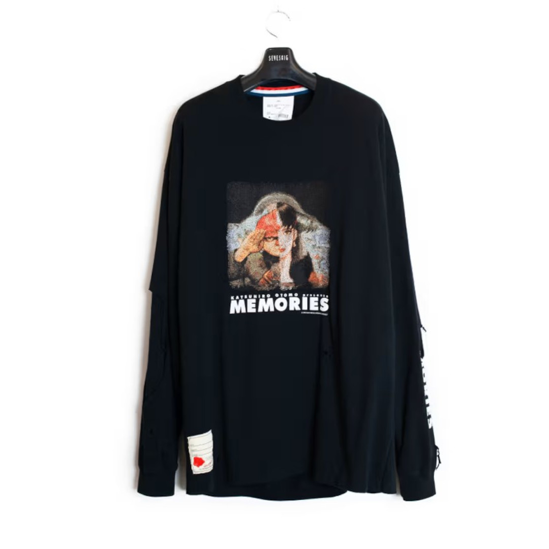 SEVESKIG | セブシグ × 大友克洋 MEMORIES M.V Crush L/SL Tee BLACK (CT-SV-NRS-1004) 26SS 26春夏 メモリーズ コラボ トップス Tシャツ ロングスリーブ ロンT