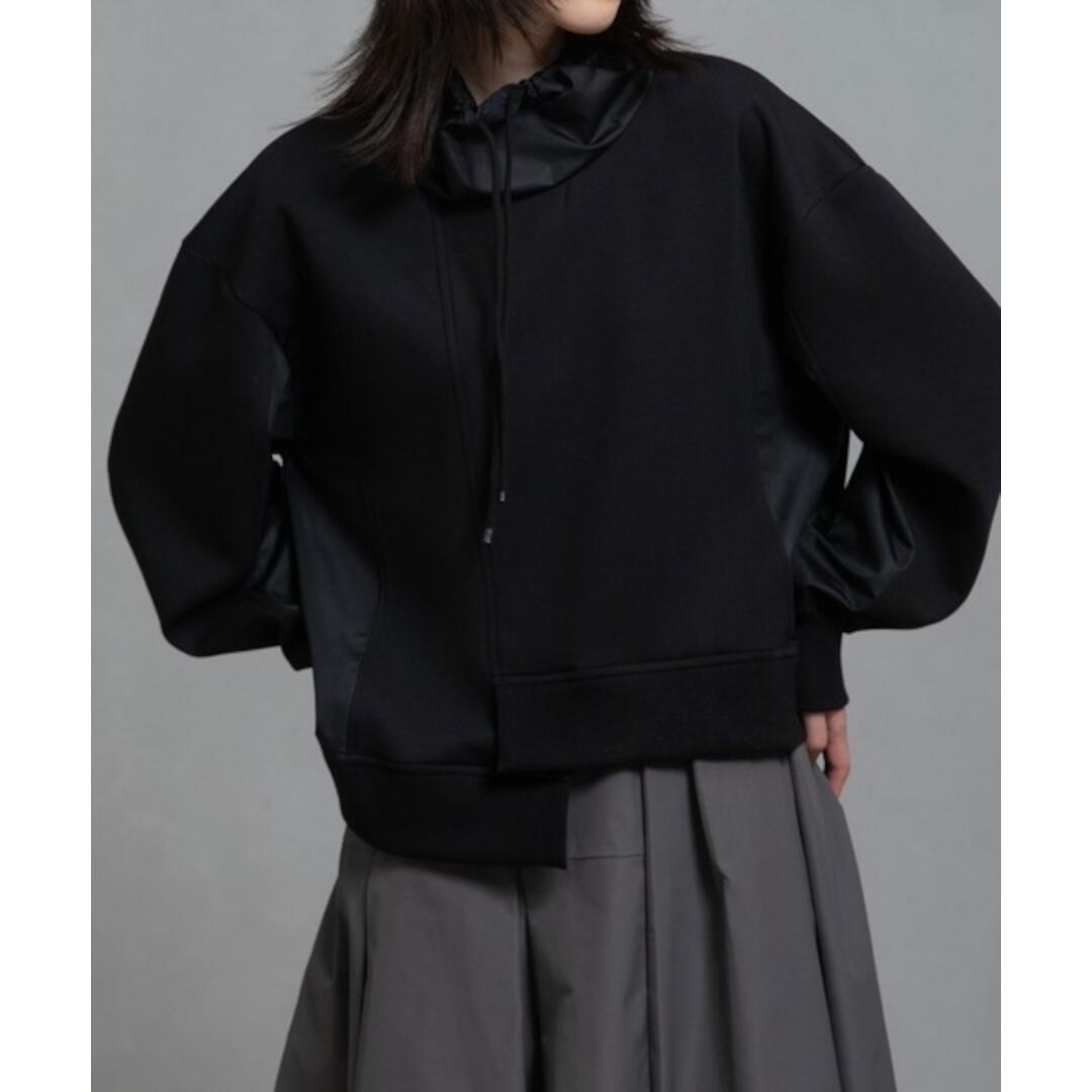 MARECHAL TERRE 【マルシャルテル】 ドッキングアシンメトリートップス  BLACK  (ZMT254CT339) 25AW 25秋冬 トップス  ドッキング アシンメトリートップス