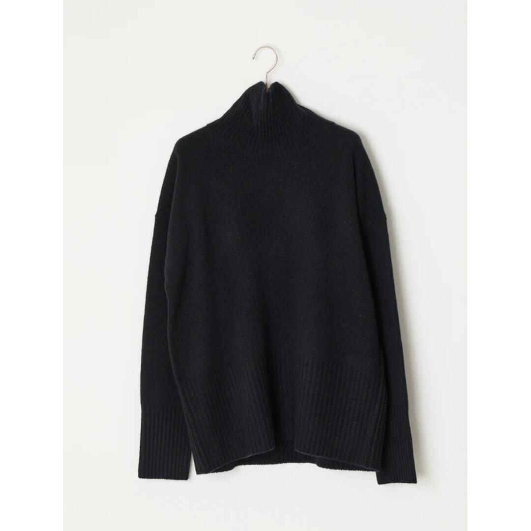 アダワス CASHMERE-BLEND HIGH-NECK 019BLACK (ADWS-501-39) 25AW　25秋冬　トップス　ニット　プルオーバー