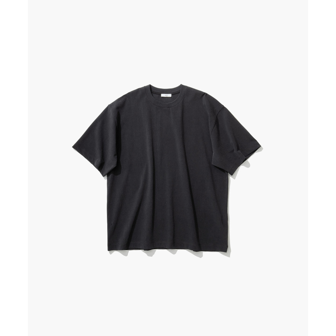 ＼エントリーで全品最大P19倍！4/4(土)20時～／ ATON | エイトン AGING FRESCA PLATE | LOOSE FIT T-SHIRT CHARCOAL GRAY (AT-KKAGLM0600) Tシャツ トップス オーバーサイズ ボックスシルエット