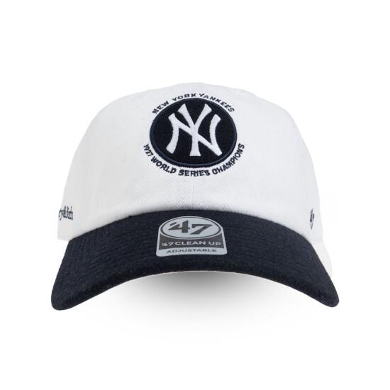 ＼店内全品10％OFFクーポン配布中／ Sporty & Rich【スポーティー＆リッチ】 x Yankees 'Champions' キャップ WHITE NAVY (30SR10AC060505636WH22)24秋冬 24AW 　帽子　キャップ
