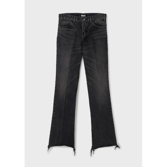 INSCRIRE 【アンスクリア】002 Flare Denim BLACK USED (IC251DAIDPT30B) 25SS 25春夏 パンツ デニム フレアデニム|THE SOAP SHOP
