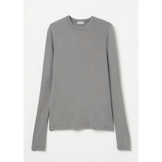 INSCRIRE 【アンスクリア】Cashmere Jersey Long Sleeve ICE GREY (IC242DAI24AWCUT8) 24AW 24秋冬 トップス ロングスリーブTシャツ