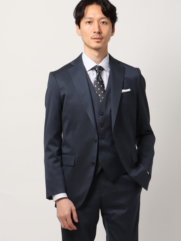 SLIM TAPERED_2】【年間】2釦シングルリバーシブルスリーピース
