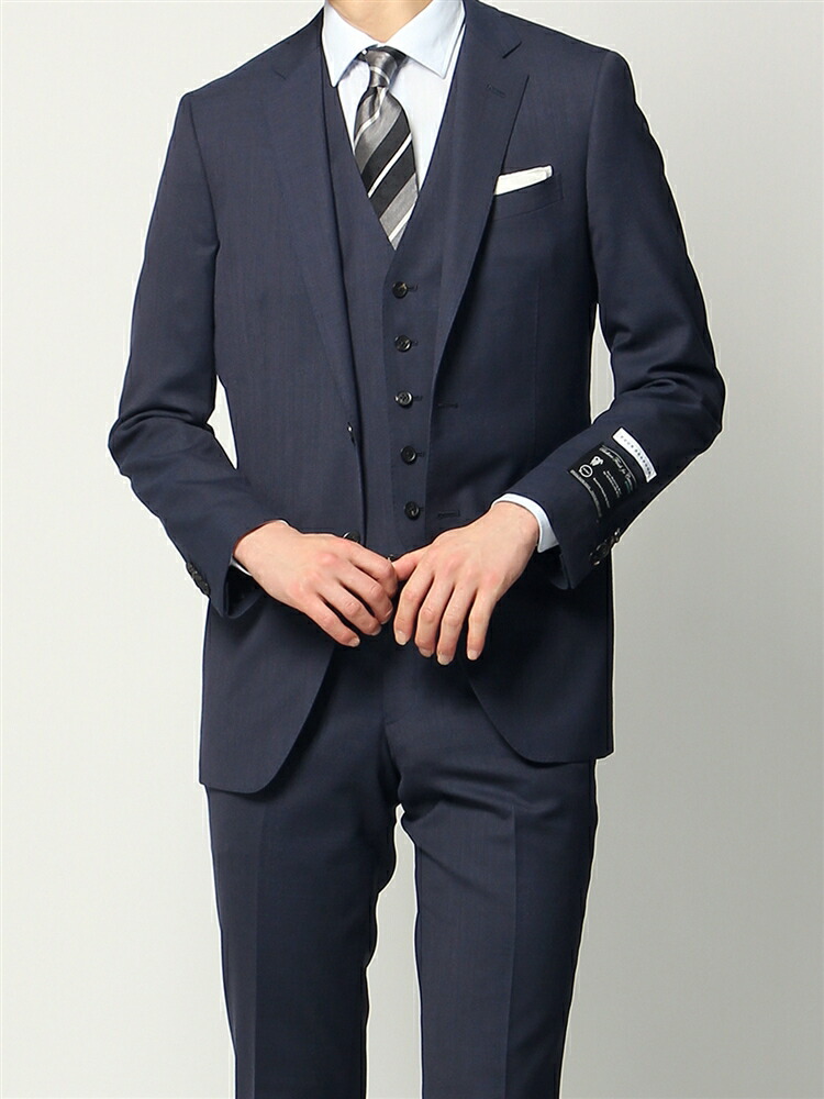 THE SUIT COMPANY セットアップスーツ スリーピース ネイビー - 通販