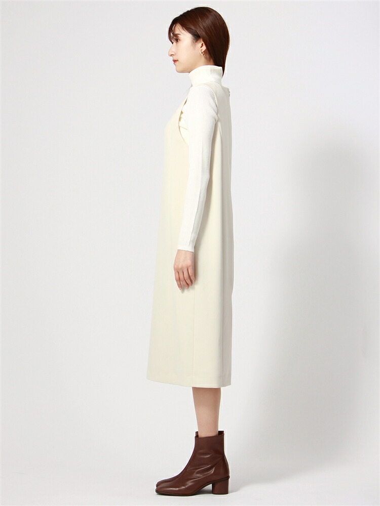 ウォッシャブル ダブルクロスストレッチ Vネックワンピース クリーム ホワイト ザ スーツカンパニー Deerfieldtwpportage Com