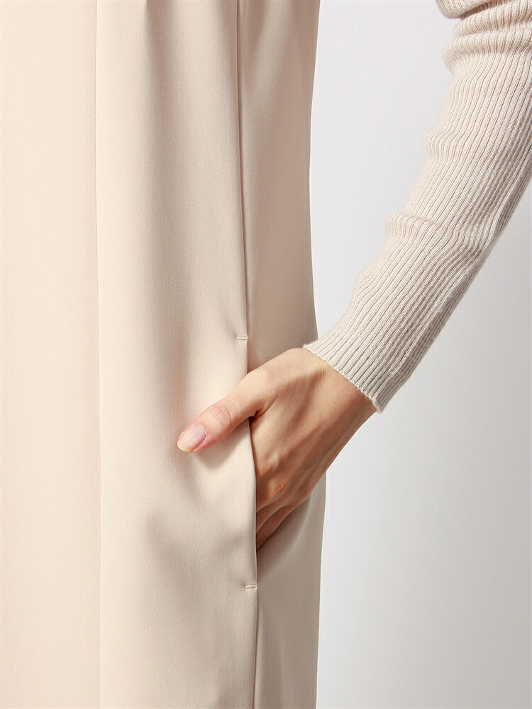 ウォッシャブル ダブルクロスストレッチ Vネックワンピース ベージュ ホワイト ザ スーツカンパニー Lojascarrossel Com Br