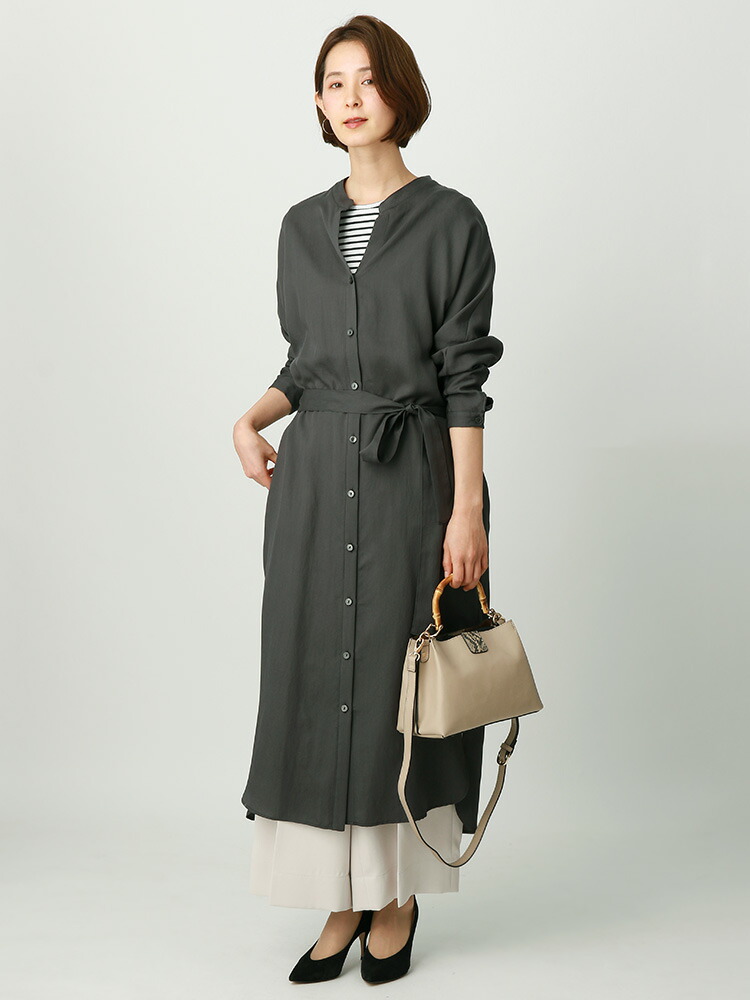 注目の 楽天市場 ハンドウォッシュ リヨセルナイロンバイオ ベルト付きシャツワンピース ネイビー ユニバーサル ランゲージ The Suit Company Outlet 内祝い Www Secom Com Uy