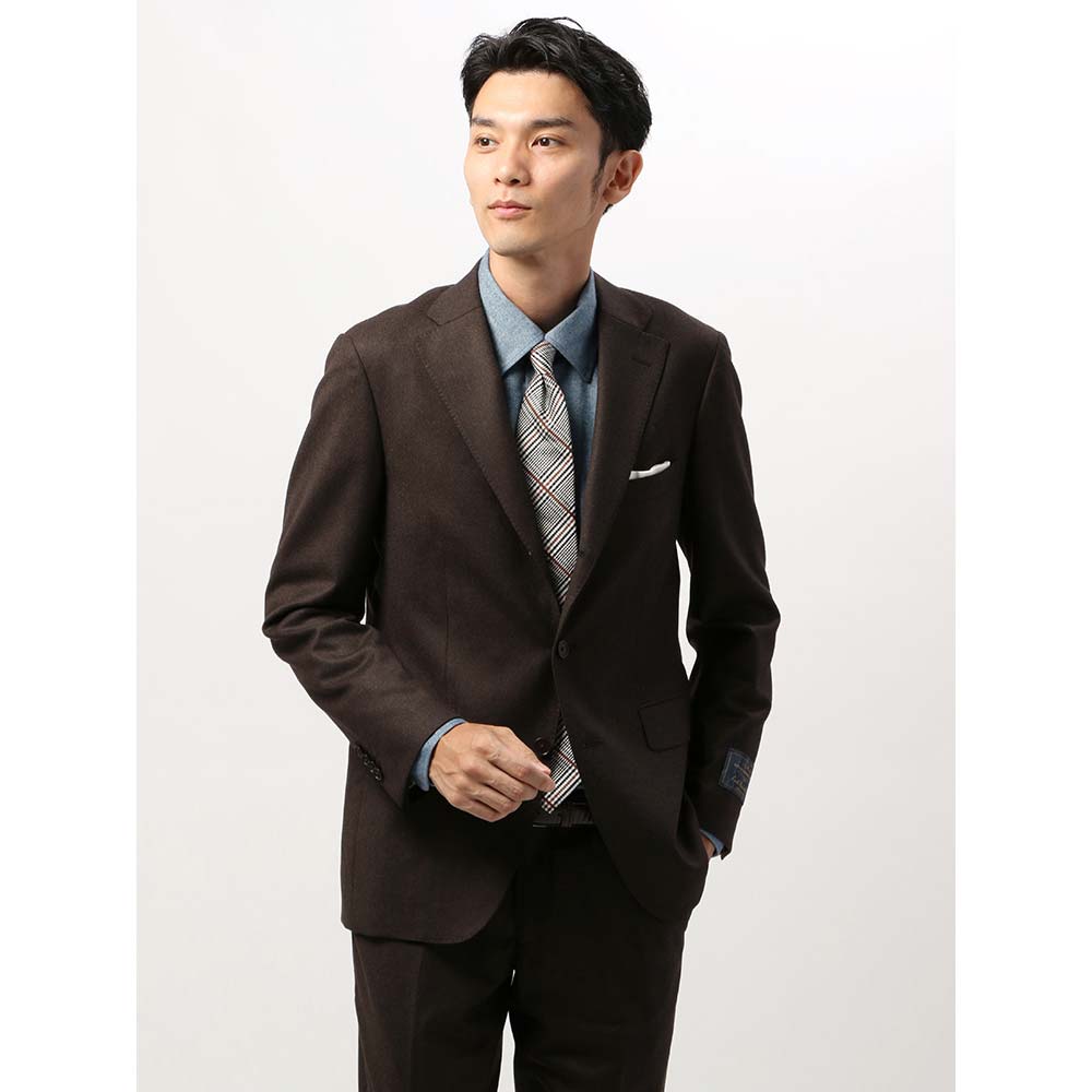 贅沢屋の コート ジャケット 特別価格 ビジネスジャケット メンズ 秋冬 Blazer S ブラウン ザ スーツカンパニー Bank Com Canonico 撥水 フランネルジャケット Cakemandu Com Np