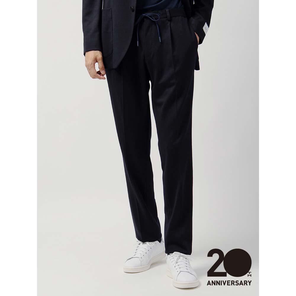 4年保証 ネイビー ザ スーツカンパニー 特別価格 ビジネスパンツ メンズ 秋冬 周年記念アイテム Reda Super1 Sウール ジャージーイージーテーパードパンツ Ma Rashiastrologer Com