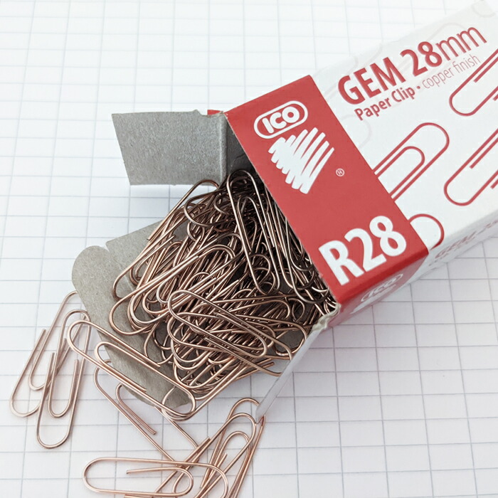 楽天市場】ICO イコ GEM Paper Clip 50mm ペーパークリップ 【Copper finish：100個入】おしゃれ かわいい  ヨーロッパ 文房具 文具 雑貨 クリップ ゼムクリップ ハンガリー製 レトロ ゴールド k金色 書類整理 ザウィンド シンプル : The Wind