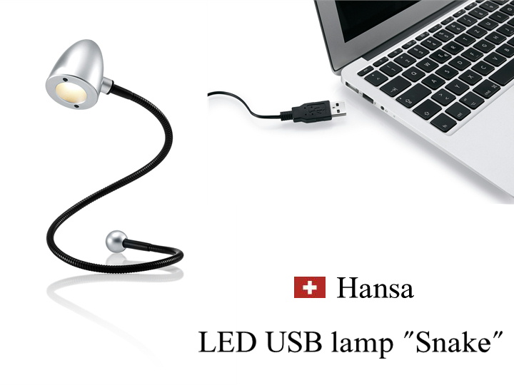 Hansa Led ハンサ ランプ スネーク シルバー おしゃれ ヨーロッパ スイス インテリア Pc 周辺機器 Pcアクセサリー読書灯 Usb ライト Educaps Com Br