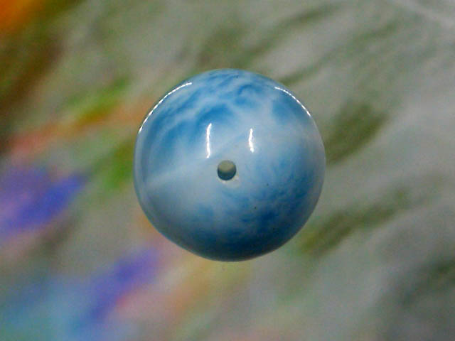 天然石ビーズラリマー 丸玉12mm1点物 No.1204｜天然石シルバー ティングス クラブ