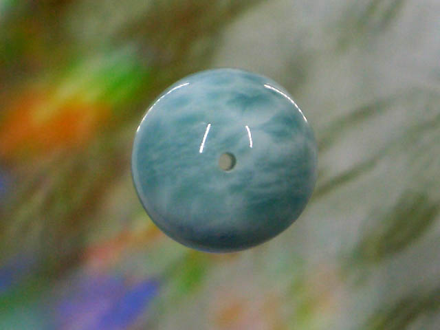 天然石ビーズ ラリマー 丸玉12mm 1点物 No.1232