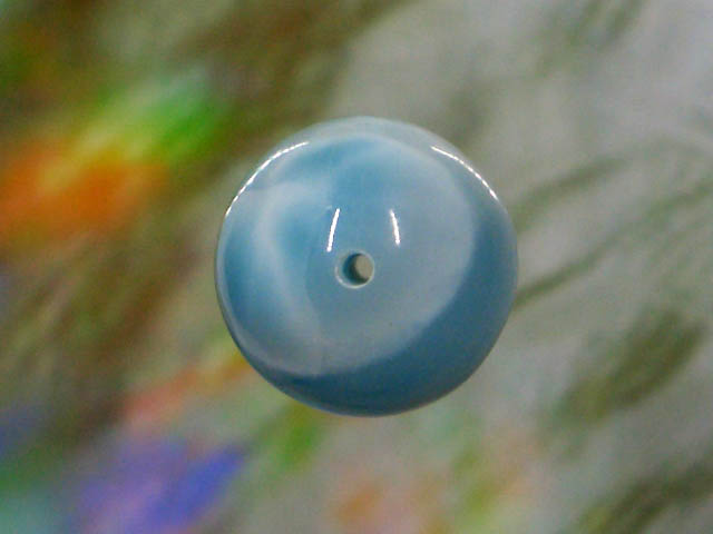 天然石ビーズ ラリマー 丸玉12mm 1点物 No.1234