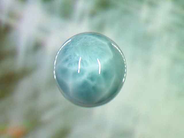 天然石ビーズ ラリマー 丸玉16mm 1点物 No.1314
