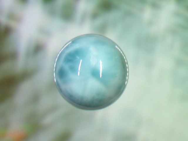 天然石ビーズ ラリマー 丸玉16mm 1点物 No.1318