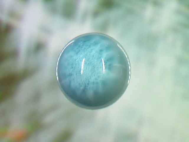 天然石ビーズ ラリマー 丸玉16mm 1点物 No.1327