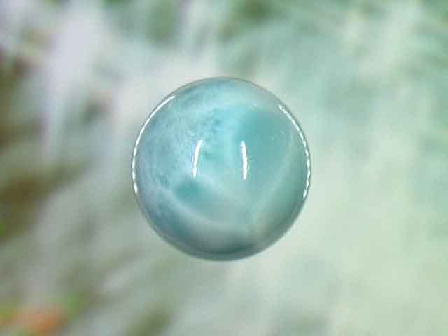 天然石ビーズ ラリマー 丸玉16mm 1点物 No.1329