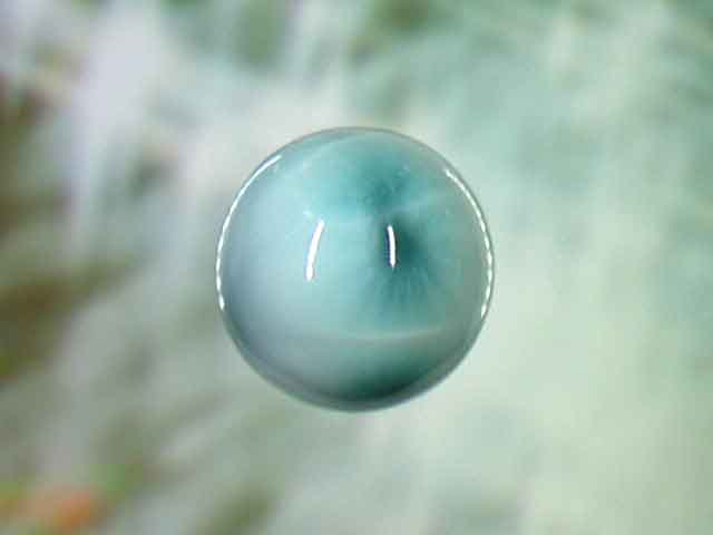 天然石ビーズ ラリマー 丸玉16mm 1点物 No.1343