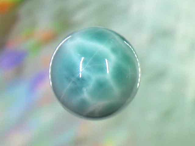 天然石ビーズ ラリマー 丸玉18mm 1点物 No.1254