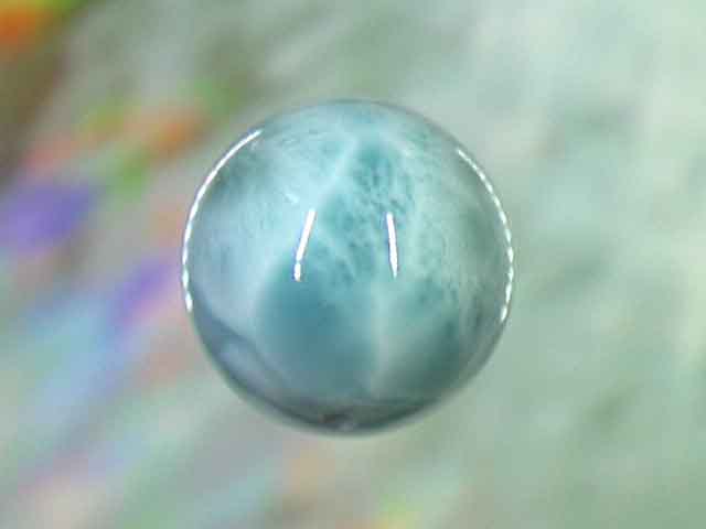 天然石ビーズ ラリマー 丸玉18mm 1点物 No.1269