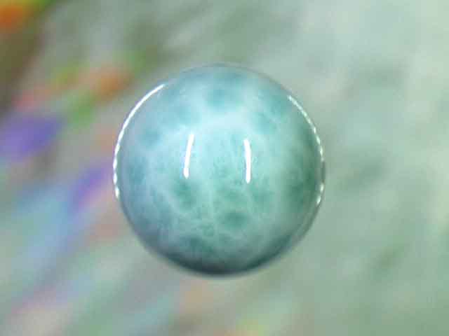 天然石ビーズ ラリマー 丸玉18mm 1点物 No.1290