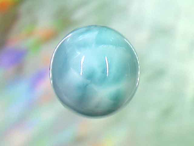 天然石ビーズ ラリマー 丸玉18mm 1点物 No.1296