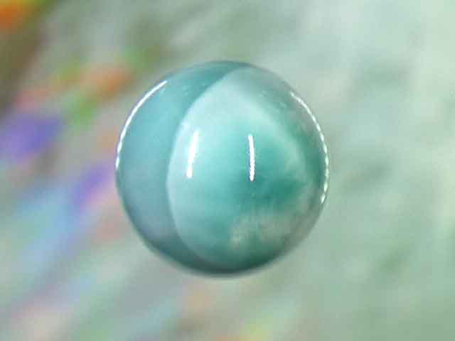 天然石ビーズ ラリマー 丸玉18mm 1点物 No.1305