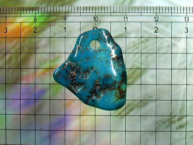 パイライトターコイズの ペンダントトップ アリゾナ産 17.7carat No.1