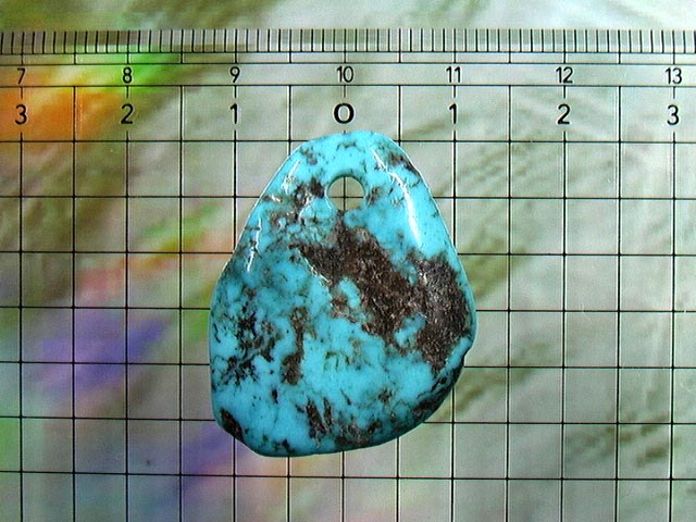 パイライトターコイズの ペンダントトップ アリゾナ産 18.9carat No.4