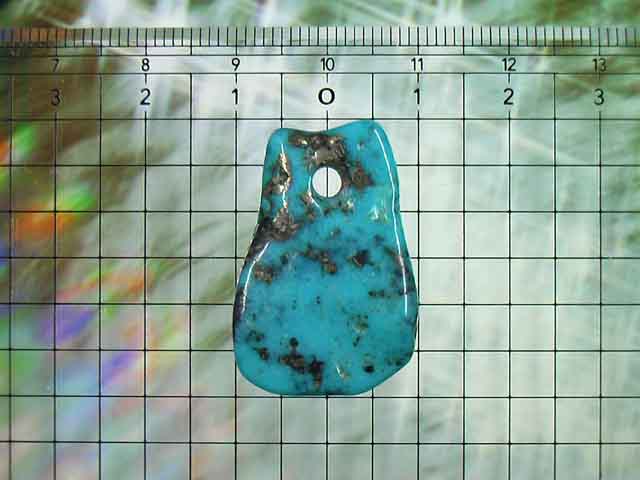 パイライトターコイズの ペンダントトップ アリゾナ産 19.0carat No.1