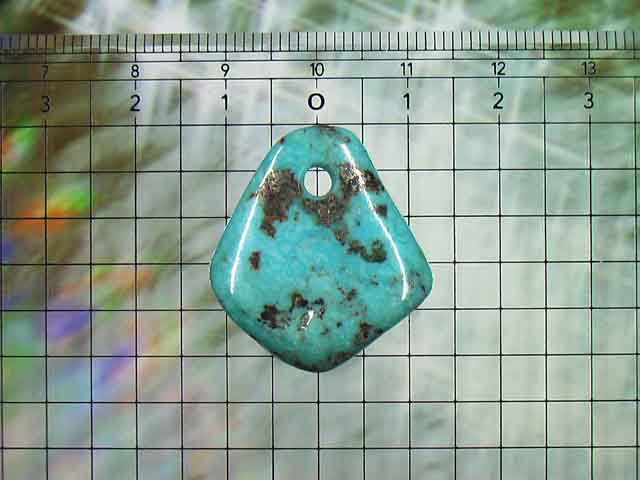 パイライトターコイズの ペンダントトップ アリゾナ産 19.3carat No.4