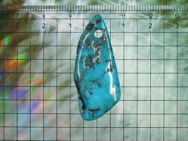 パイライトターコイズの ペンダントトップ アリゾナ産 21.9carat No.2