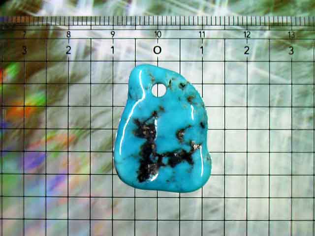 パイライトターコイズの ペンダントトップ アリゾナ産 23.5carat No.3