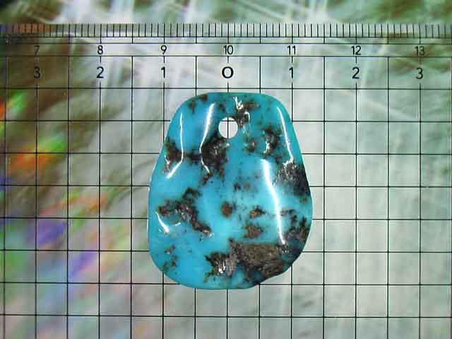 パイライトターコイズの ペンダントトップ アリゾナ産 24.0carat No.3
