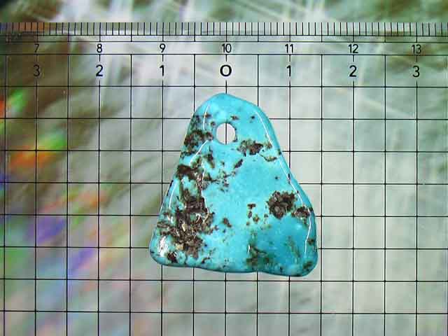 パイライトターコイズの ペンダントトップ アリゾナ産 24.4carat No.1