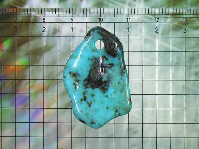 パイライトターコイズの ペンダントトップ アリゾナ産 24.6carat No.4