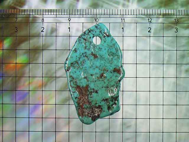 パイライトターコイズの ペンダントトップ アリゾナ産 29.0carat No.1