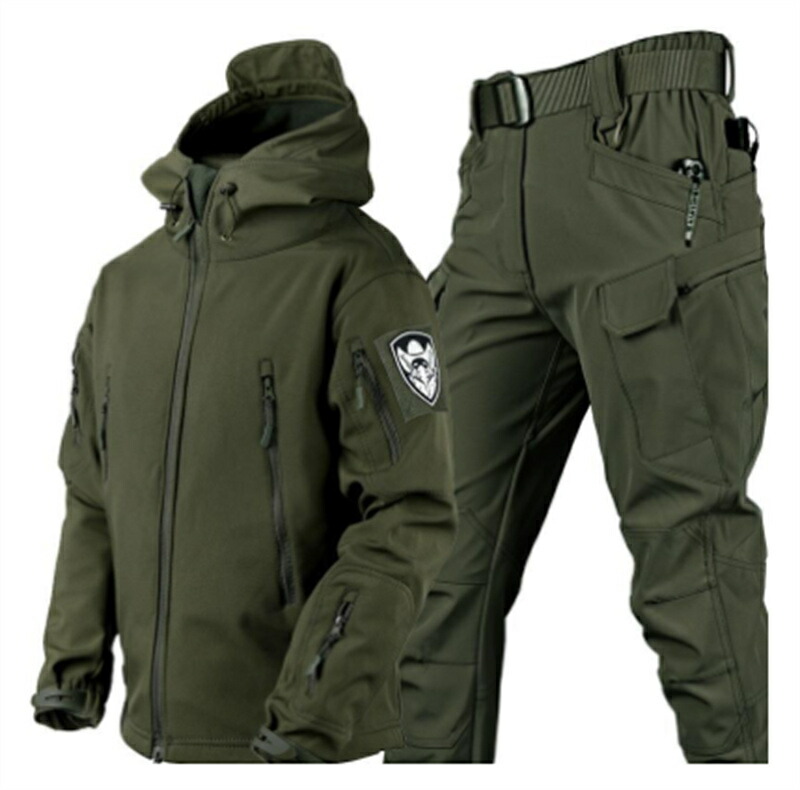 マウンテンジャケット メンズ 厚手 登山服 スキーウェア マウンテンパーカー 上下セット アウトドアウェア ズボン 防水 ハイキングジャケット 防寒着｜シングス