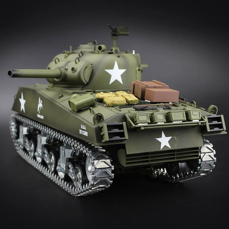 お買い物マラソン【P5倍】完成品ラジコン シャーマンM4A3  M4A3 Sherman リモコン戦車モデル2.4GHz 1/16ミリタリータンクモデル リモコン戦車モデル タンクモデル タンクモデル 軍事モデル/おもちゃ 完全金属製 玩具 ラジコン ミリタリー