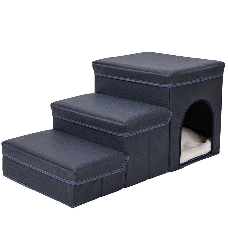 ドッグステップ 犬 ステップ ステップ 3段階 スロープ ペット 犬 小型犬 子犬 愛犬 介護 高齢犬 老犬 室内犬 登り台 階段 おしゃれ ソファー ベッド 犬用階段 滑り止め カバー取り外し ペット用品 犬用 わんちゃん|シングス