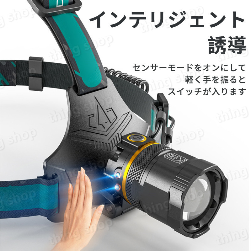 かわいい～！」 センサー機能 登山 防水 懐中電灯 ハイキング ヘッドライト LEDヘッドランプ ledヘッドライト アウトドア USB充電式  キャンプ サイクリング 充電式 軽量 高輝度 小型 ヘッドランプ ライト 防災 ヘッド 明るい アウトドア