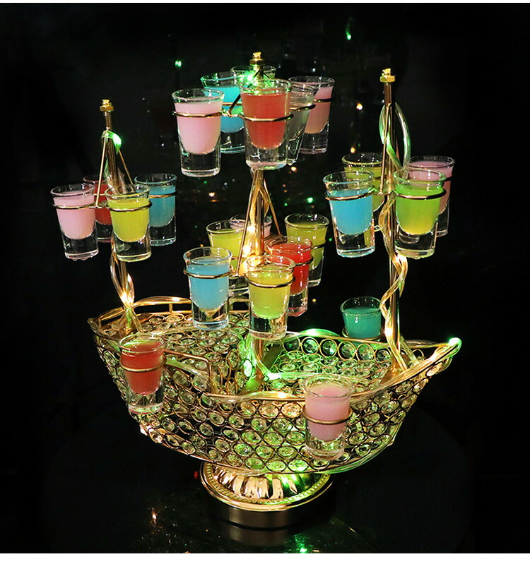 楽天市場】幻の船 LED酒ボトルの表示棚 バーホテル LED酒棚の表示棚 幻