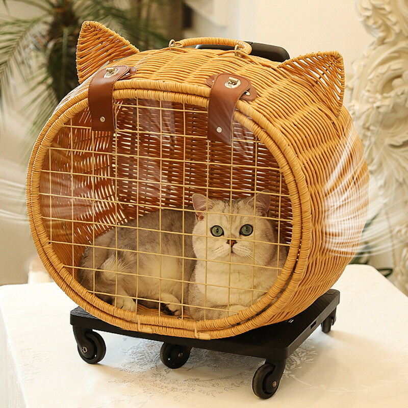 ペット キャスター付き キャリー ペットキャリーキャスター付き ペットキャリー キャスター ねこキャリーリュック 犬 キャリーケース 4WAY 犬 猫 キャットケージ キャットリュック ドッグバック 42*27*30cm 猫 小型犬 避難 送料無料|シングス