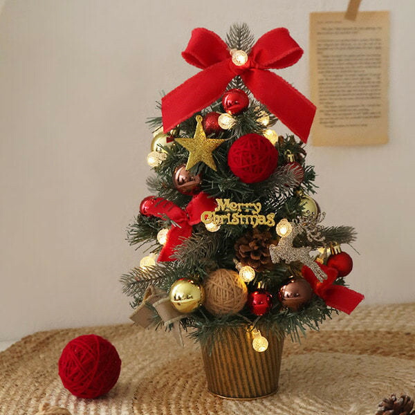 クリスマスツリー 卓上 ミニ クリスマスツリー 50cm DIY可能 電池式 LEDイルミネーションライト 人工 クリスマスつりー 小さめ 雪化粧 クリスマス雑貨 デスクライト インテリア プレゼント 雰囲気 デコレーション おしゃれ 人工ミニクリスマスツリー｜シングス