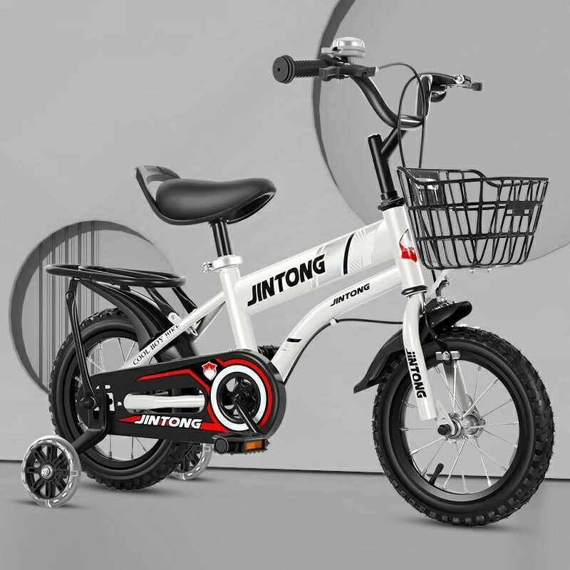 子供用自転車 子ども用 自転車 光る補助輪 ブレーキ付ゴムタイヤ装備 キッズバイ 男の子 女の子 幼児自転車 バランス感覚養成 自転車調節可能なシート おしゃれ ガール ボーイズ ユニセックス フェンダー付きキックスタンドハンドブレーキ 3歳-11歳｜シングス