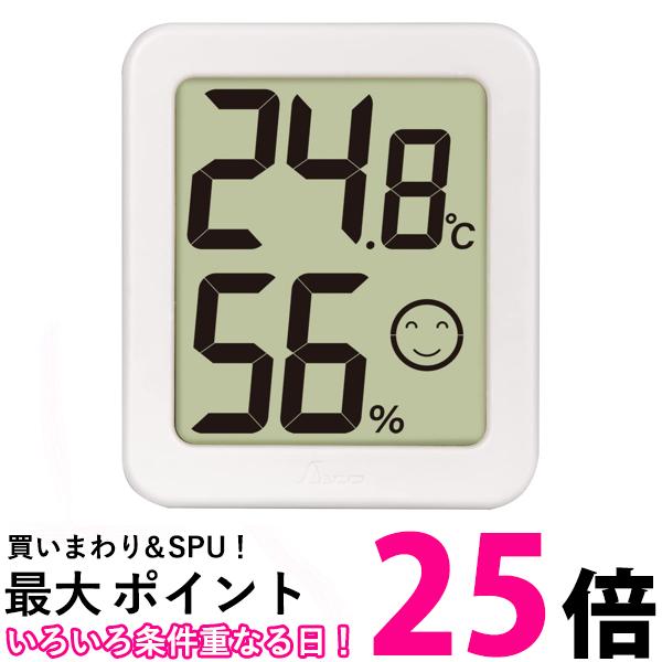 ニコちゃん様ご確認用 デジタル温湿度計 Home Aホワイト クリアパック - シンワ